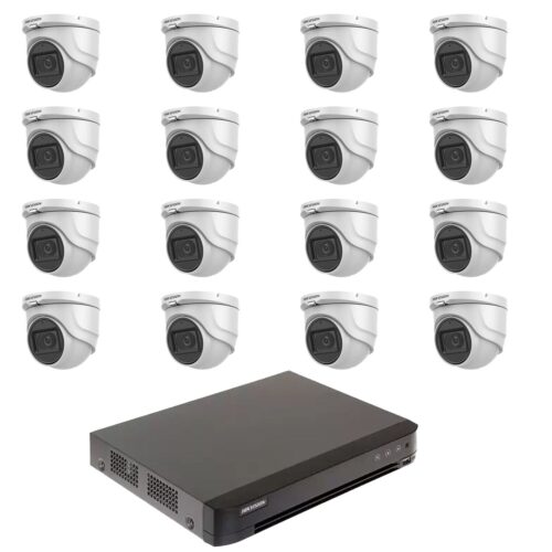 Sistem supraveghere video 16 camere 5MP Hikvision 2.8mm IR 30m