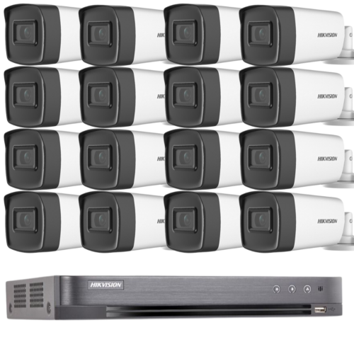 Kit supraveghere 16 camere 2MP Full HD exterior IR80m ARRAY EXIR + DVR 16 ch video / 1 ch audio