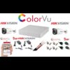 Sistem supraveghere profesional Hikvision Color Vu 2 camere 5MP IR40m DVR 4 canale full accesorii