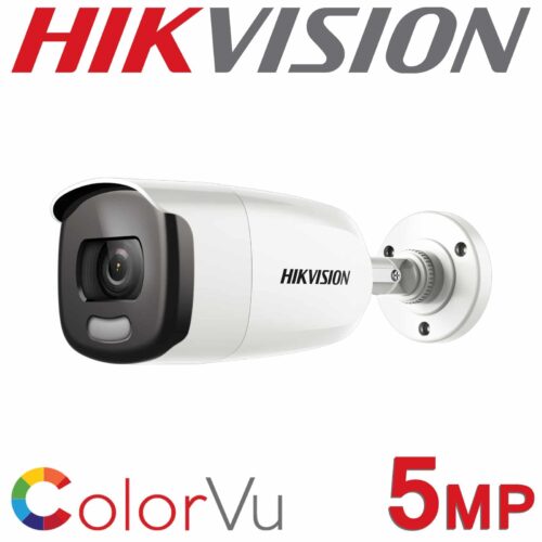 sistem supraveghere profesional hikvision color vu 2 camere 5mp ir40m dvr 4 canale full accesorii 1