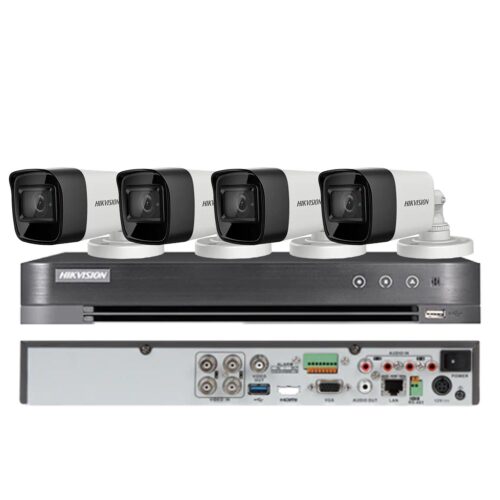 Sistem supraveghere Hikvision 4 camere 4 in 1