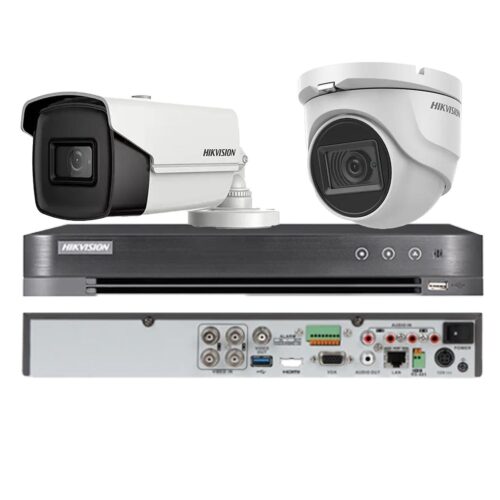 Sistem supraveghere mixt Hikvision 2 camere