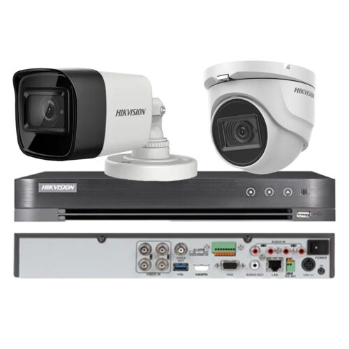 Sistem de supraveghere mixt HIKVISION 2 camere