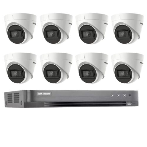 Sistem supraveghere video Hikvision 8 camere 4 in 1 8MP IR 60m