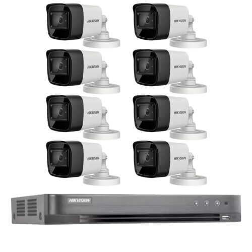 Sistem de supraveghere Hikvision 8 camere 4 in 1