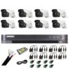 Sistem supraveghere 8 camere Hikvision 8MP 4 in 1