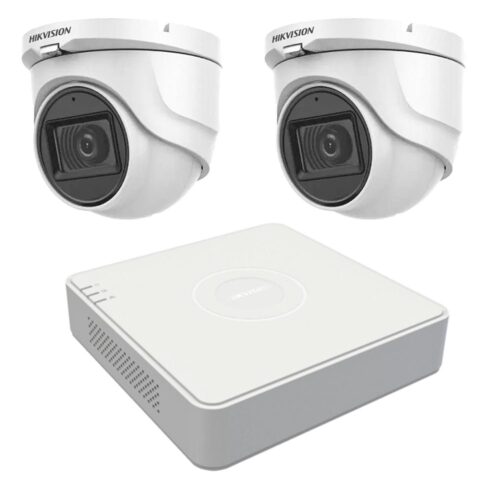 Sistem de supraveghere Hikvision 2 camere interior 5MP