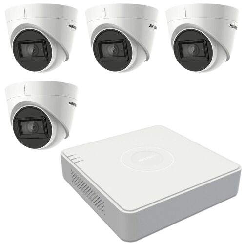 Sistem supraveghere video 4 camere Hikvision 5MP