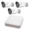 Sistem supraveghere IP PoE UNV 3 camere 4MP Starlight