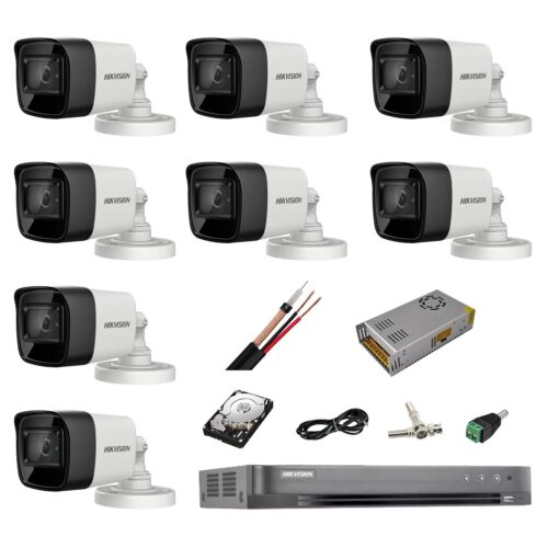 Sistem complet de supraveghere profesional Hikvision Turbo HD