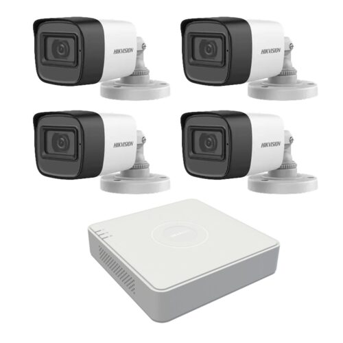 Sistem supraveghere 4 camere Hikvision 2MP 2.8mm IR 30m