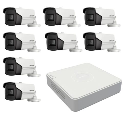 Sistem supraveghere Hikvision basic 8 camere 8MP 4 in 1