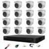 Sistem supraveghere 16 camere interior Hikvision 8MP 4 in 1 2.8mm