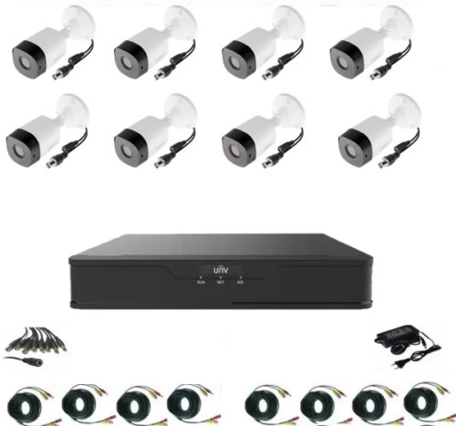 Sistem supraveghere video profesional 8 camere exterior 2 MP 1080P full hd IR20m