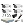 Kit complet 4 camere supraveghere exterior HIKVISION FULL HD 40 m IR cu backup si hard 1Tb