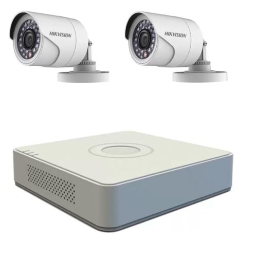 Kit supraveghere video Hikvision 2 camere TurboHD 2MP