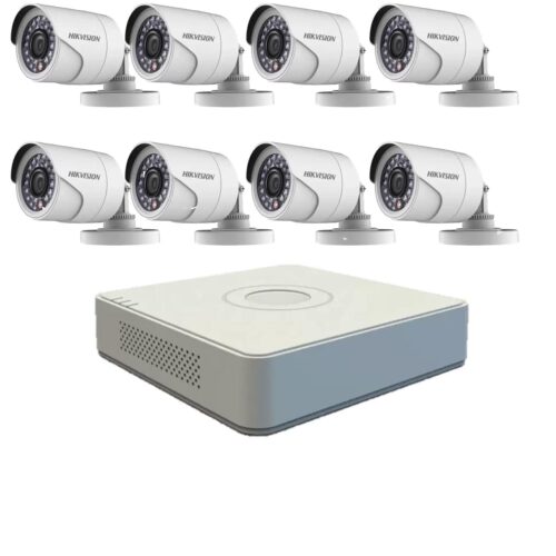 KIT 8 CAMERE SUPRAVEGHERE EXTERIOR HIKVISION